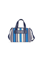 SMALL STRIPED CANVAS TOTE