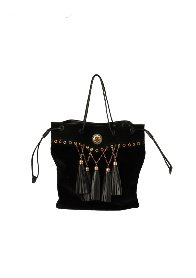 SUEDE TASSEL BAG