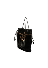 SUEDE TASSEL BAG