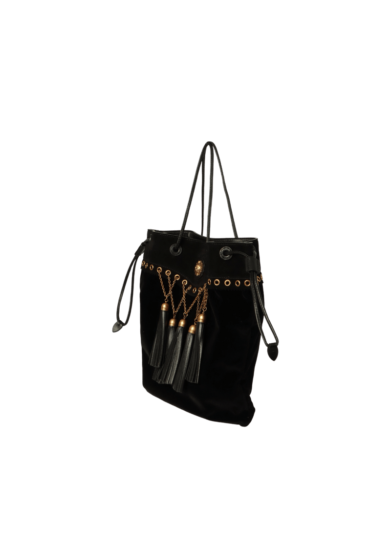 SUEDE TASSEL BAG