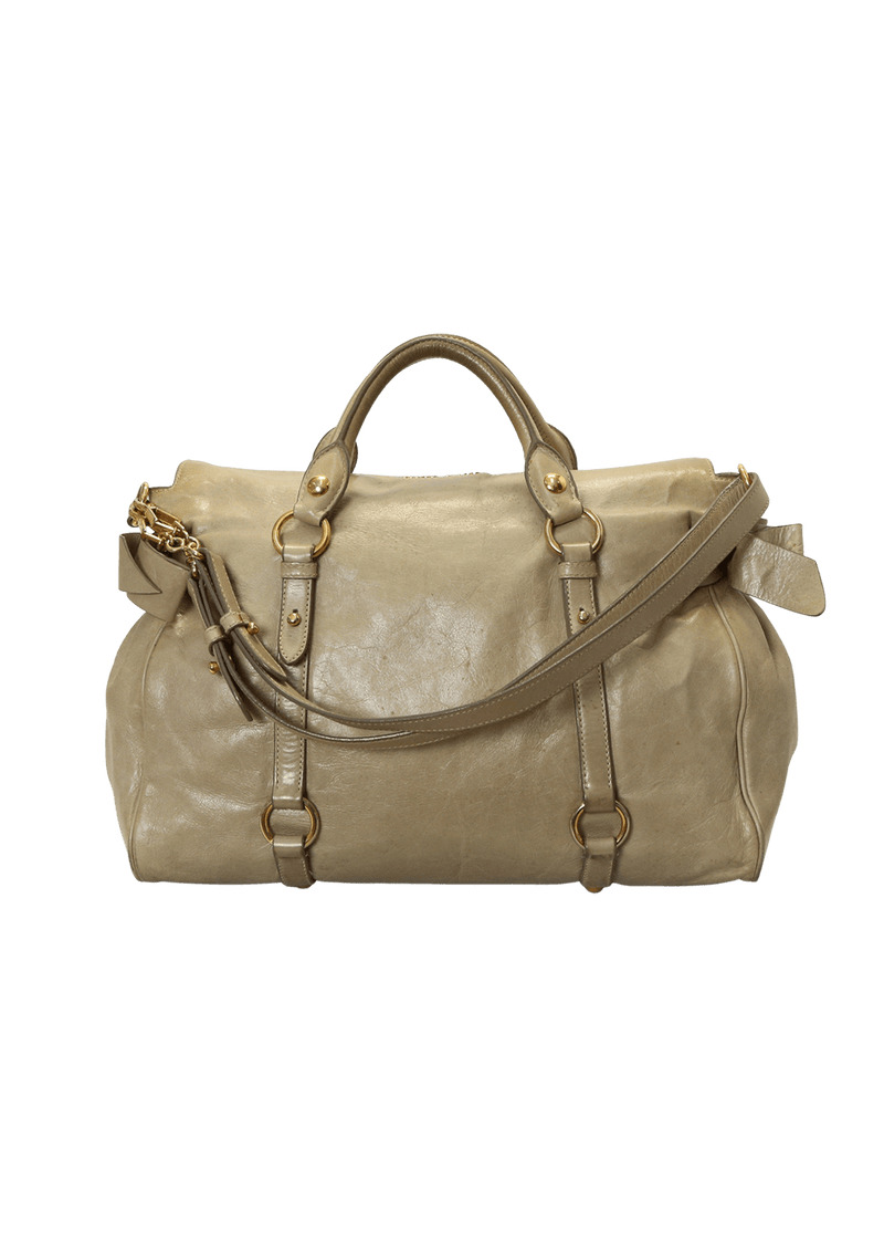 VITELLO FOLD OVER SATCHEL