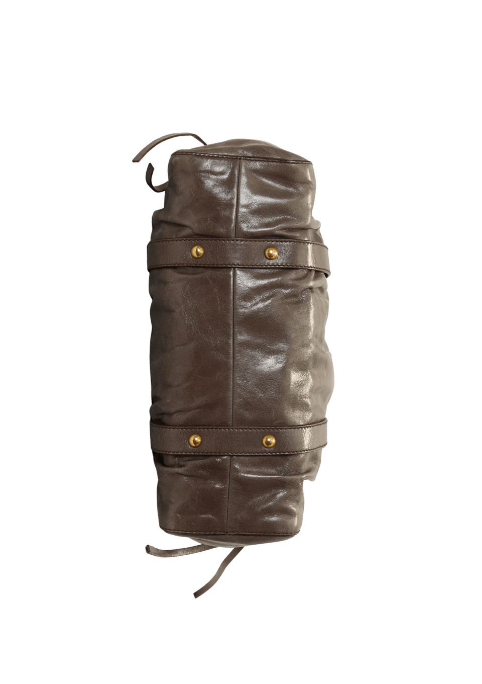 Bolsa Miu Miu Vitello Lux Satchel Bag Cinza Original – Gringa