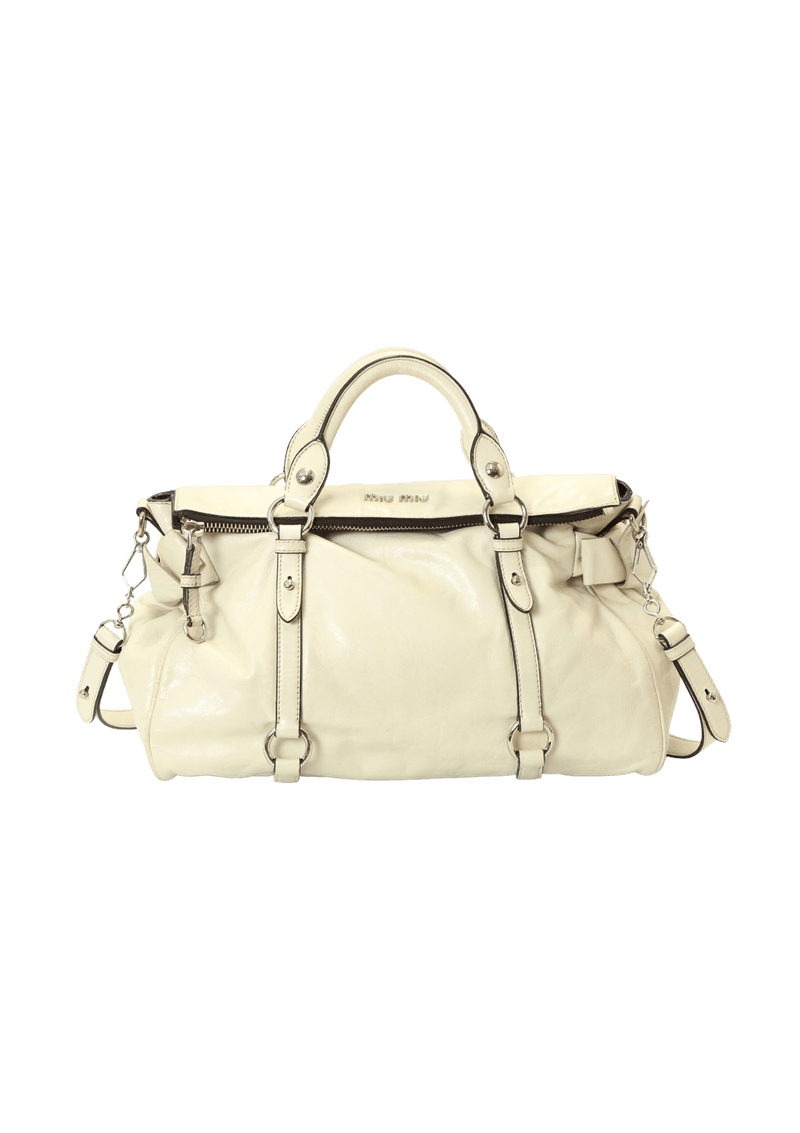 VITELLO SHINE BOW SATCHEL