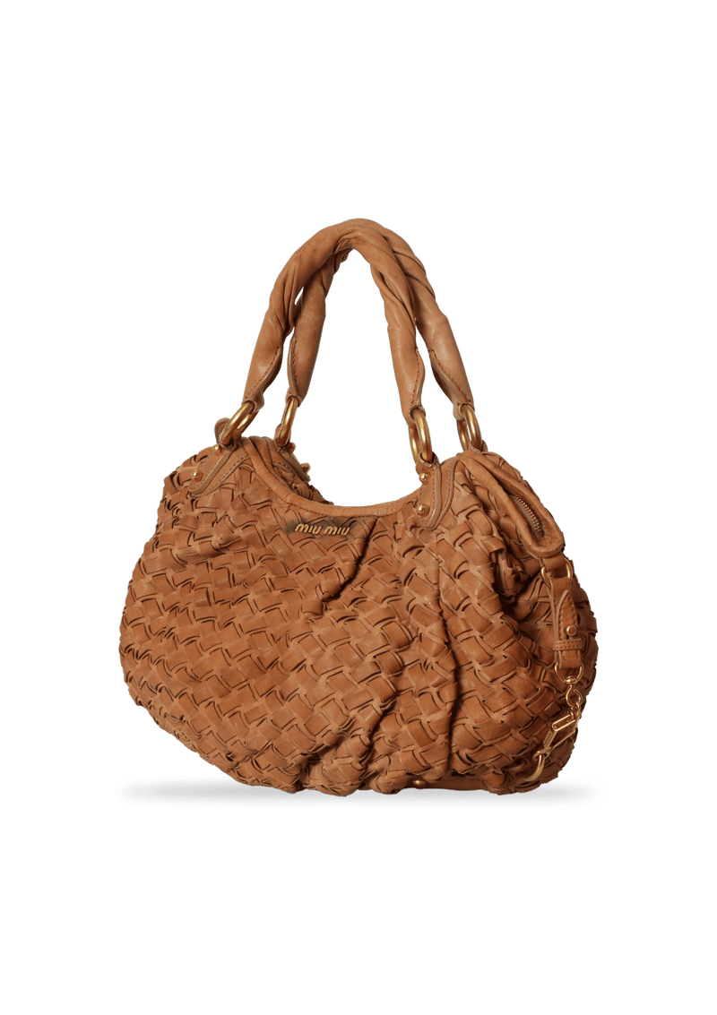 WOVEN LEATHER LAGUNA