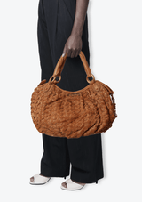 WOVEN LEATHER LAGUNA