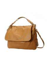 LEATHER FLAP BAG