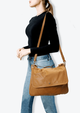 LEATHER FLAP BAG