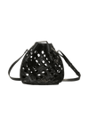 CUT-OUT QUILL BUCKET BAG