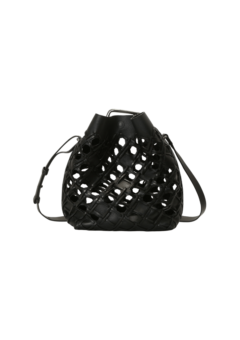 CUT-OUT QUILL BUCKET BAG