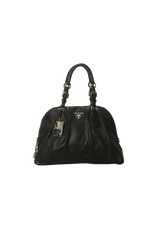 BUCKLE PLEATED BOWLER BAG