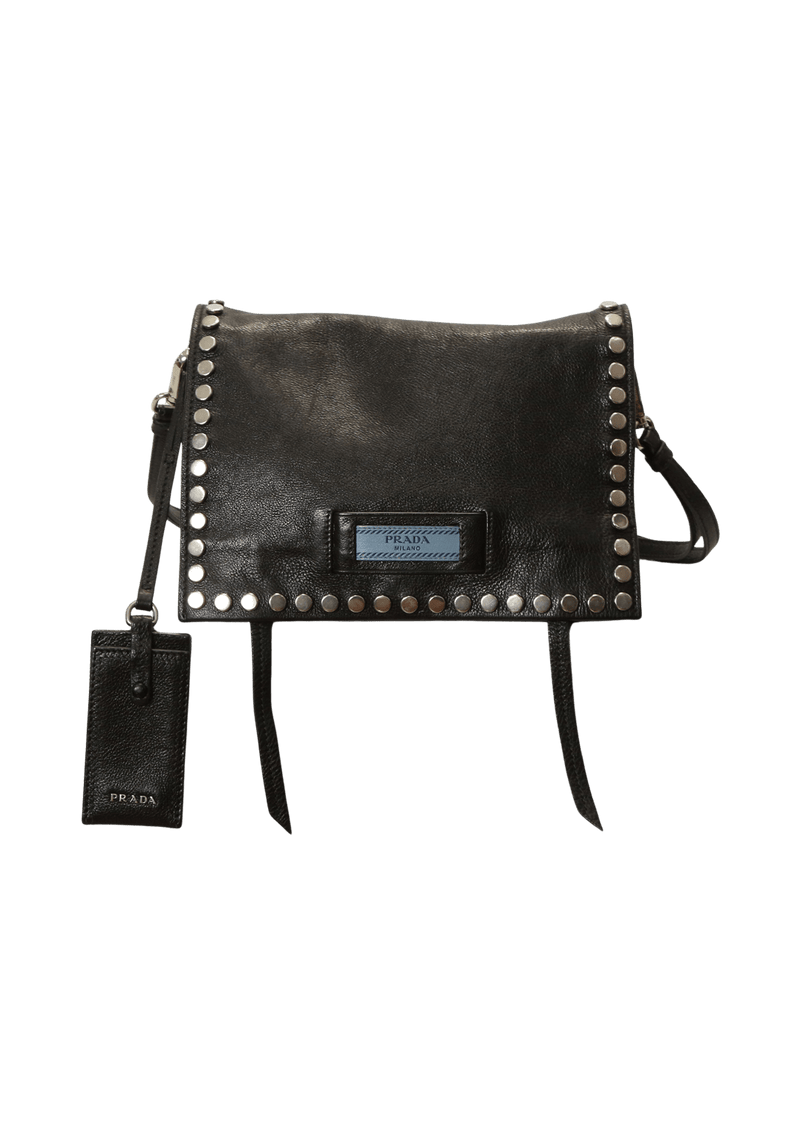 GLACE CALF STUDDED ETIQUETTE