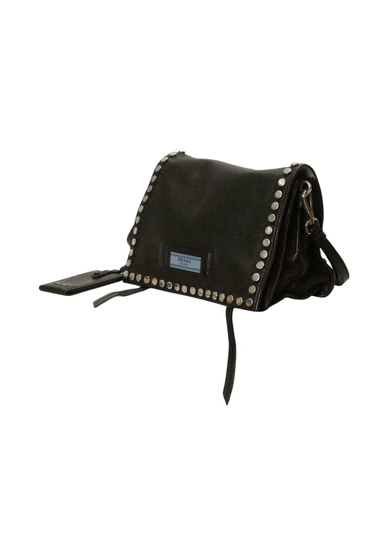 GLACE CALF STUDDED ETIQUETTE