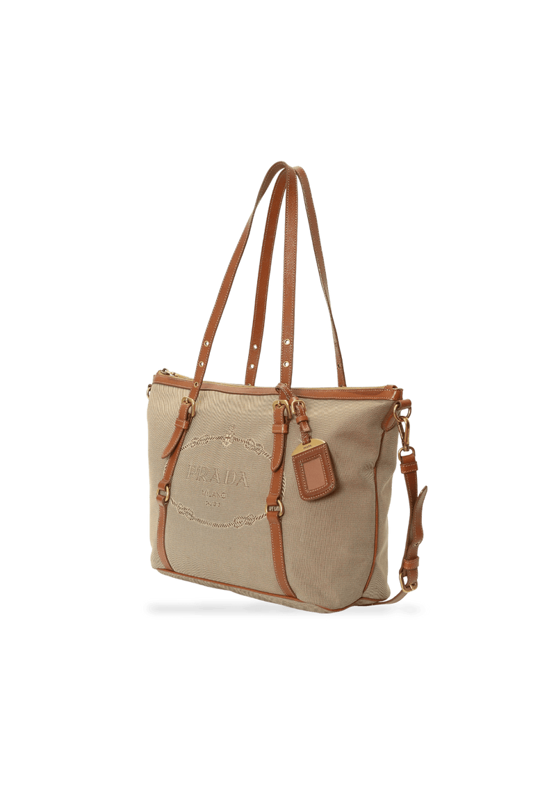 JACQUARD LOGO TOTE BAG