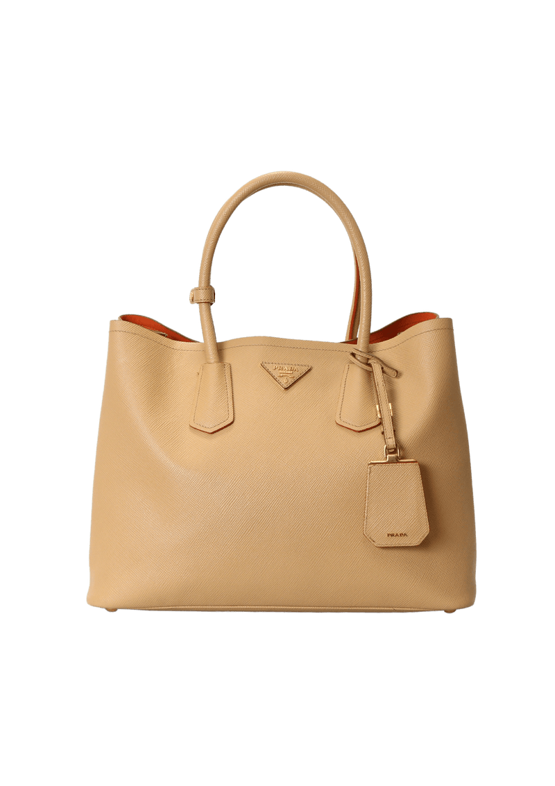 LARGE SAFFIANO CUIR DOUBLE TOTE