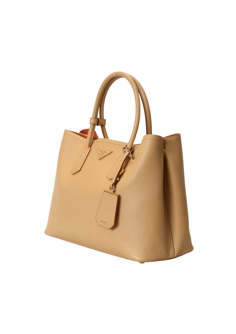 LARGE SAFFIANO CUIR DOUBLE TOTE