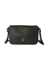 LEATHER FLOU FLAP BAG