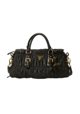 LEATHER GAUFRE TOTE