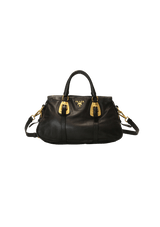 Bolsa Prada Leather Trimmed Bag Preta Original – Gringa