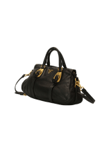 LEATHER TRIMMED BAG