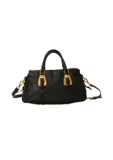 LEATHER TRIMMED BAG