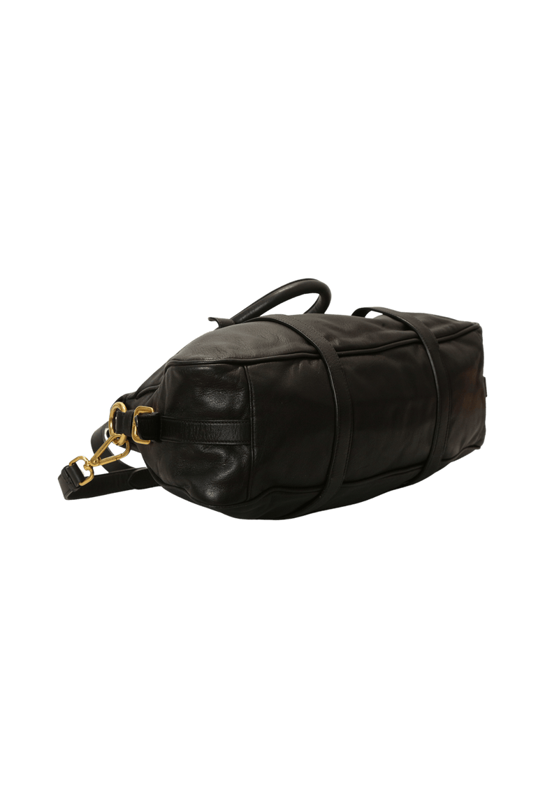 LEATHER TRIMMED BAG