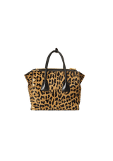 LEOPARD TWIN POCKET TOTE