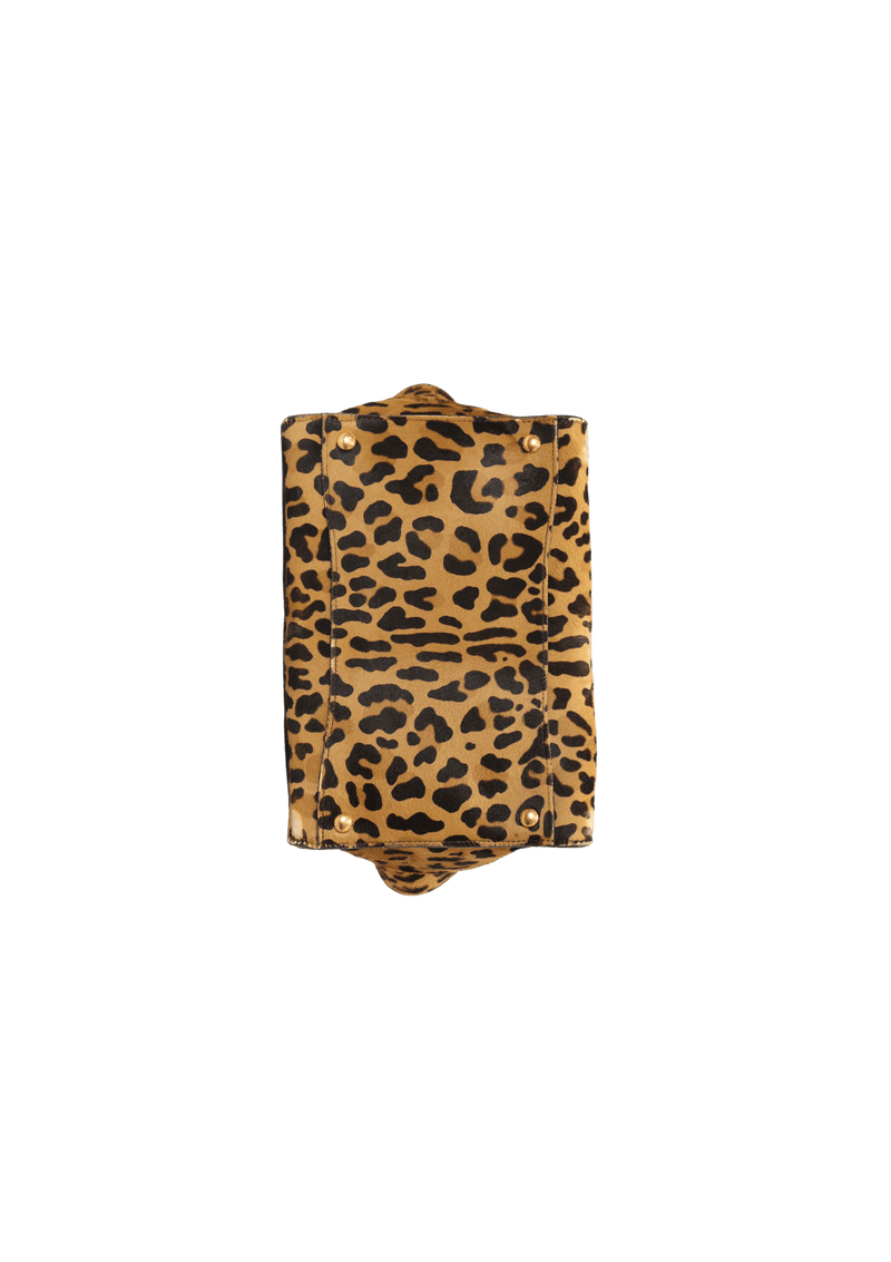 LEOPARD TWIN POCKET TOTE