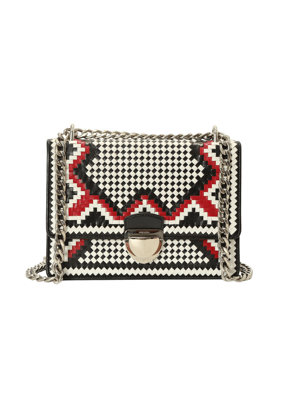 MADRAS WOVEN CHAIN BAG