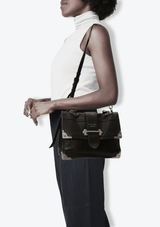 MEDIUM CITY CALF & SAFFIANO CAHIER BAG