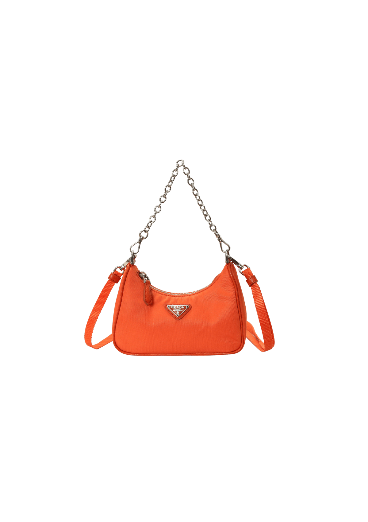 Bolsa Prada Mini Re-Edition 200 Laranja Original – Gringa