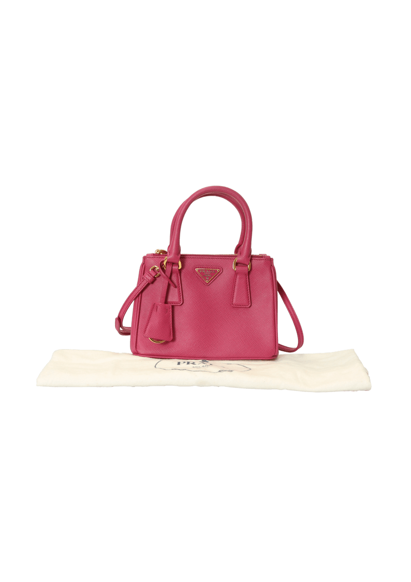 MINI SAFFIANO DOUBLE ZIP GALLERIA