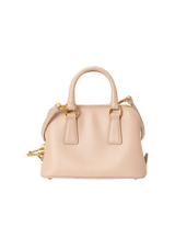 Bolsa Prada Promenade Saffiano Verniz Rosa Pequena