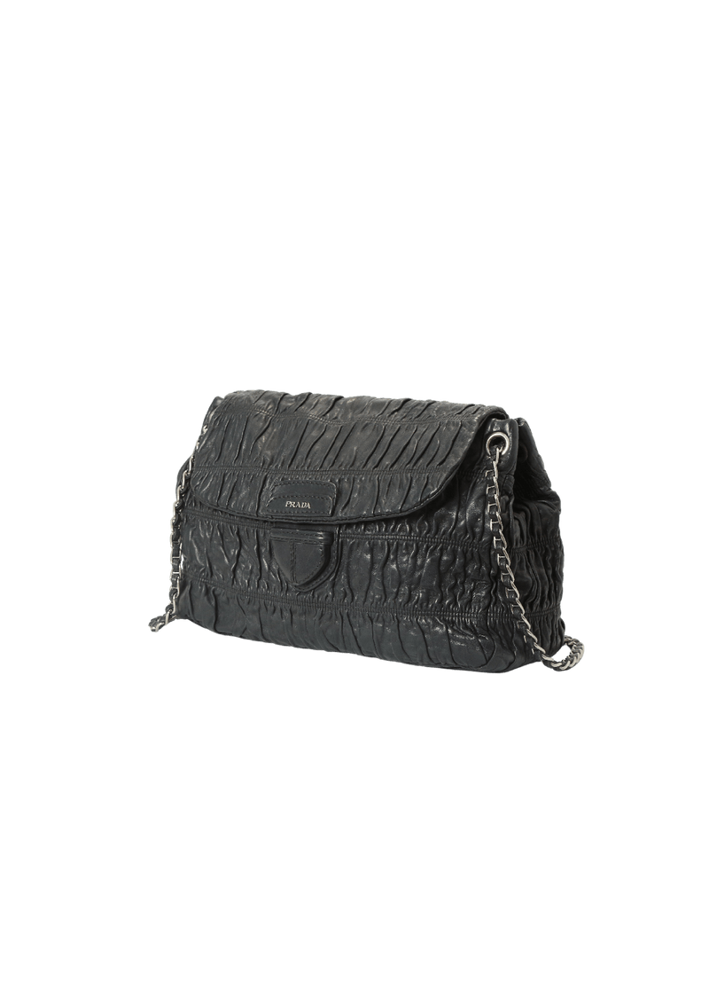 NAPPA GAUFRE FLAP BAG