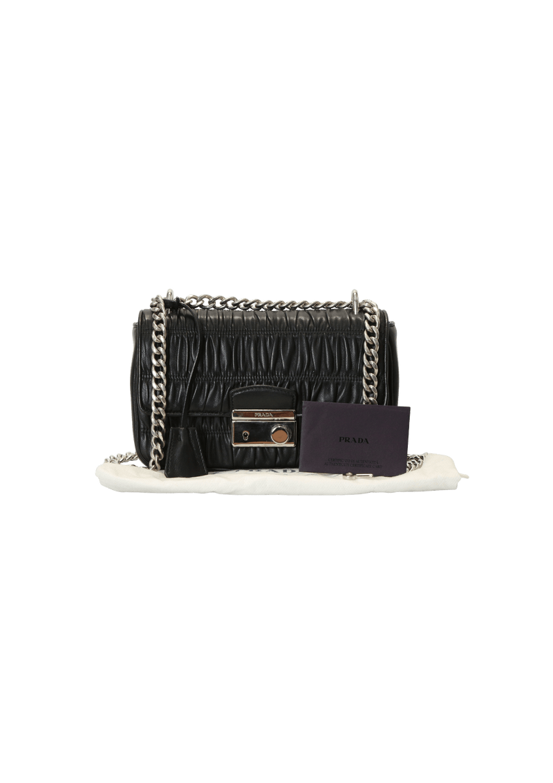 NAPPA GAUFRE FLAP CHAIN BAG