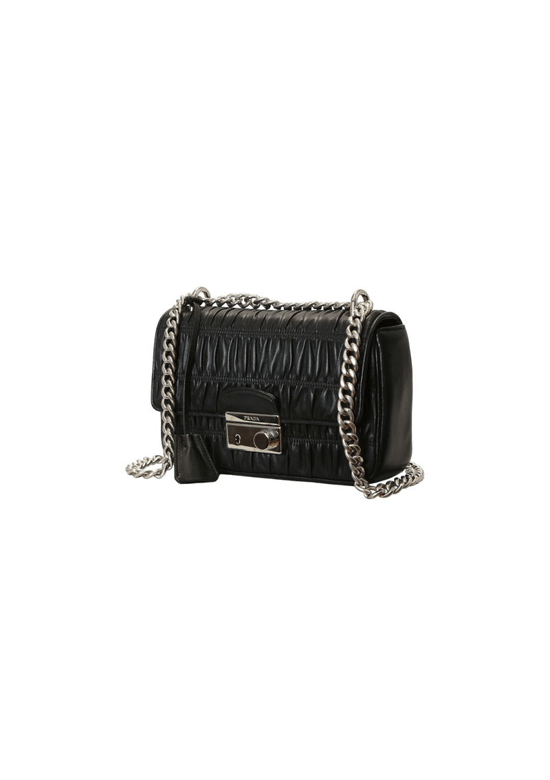 NAPPA GAUFRE FLAP CHAIN BAG