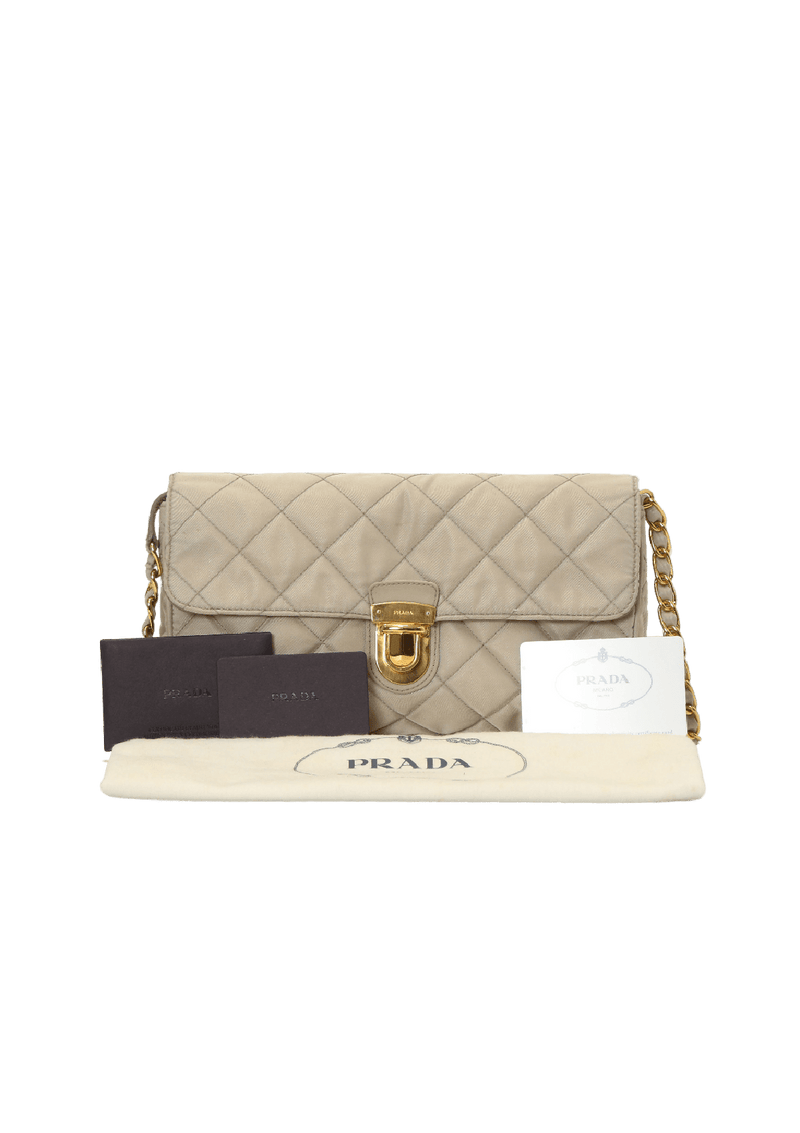 NYLON MATELASSE CROSSBODY