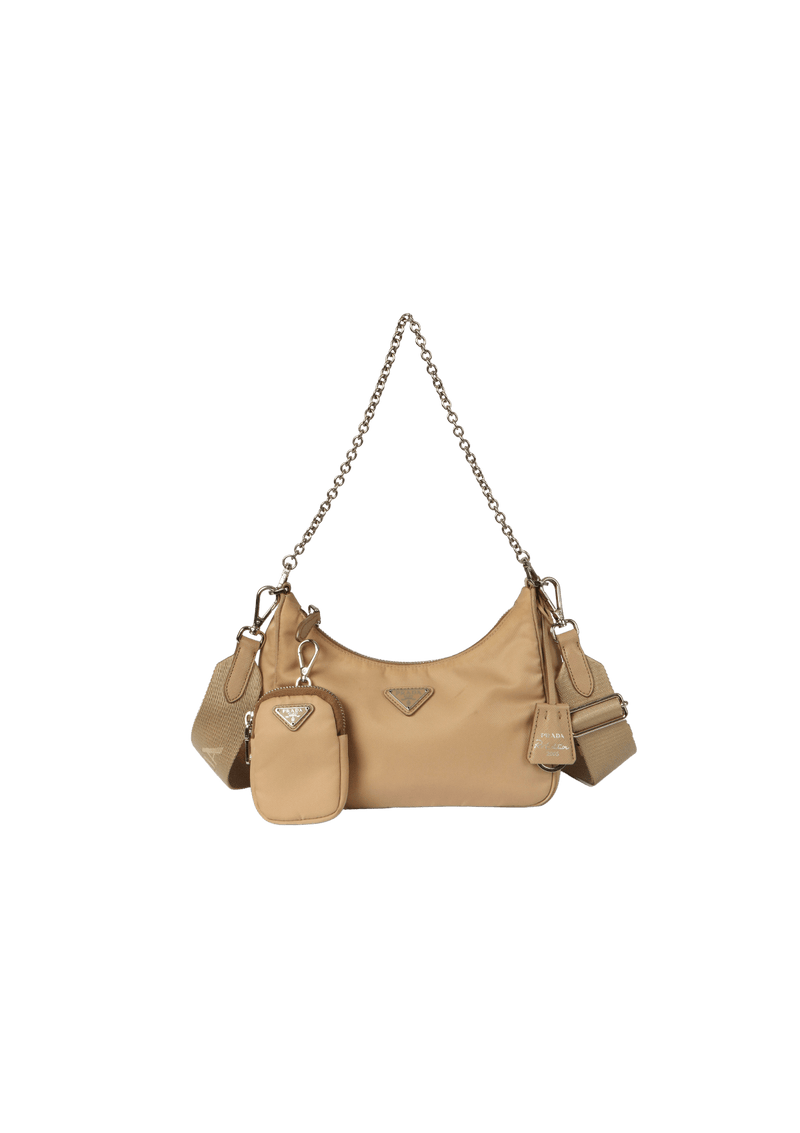 Bolsa Prada Re-Edition 2005 Bege Original – Gringa