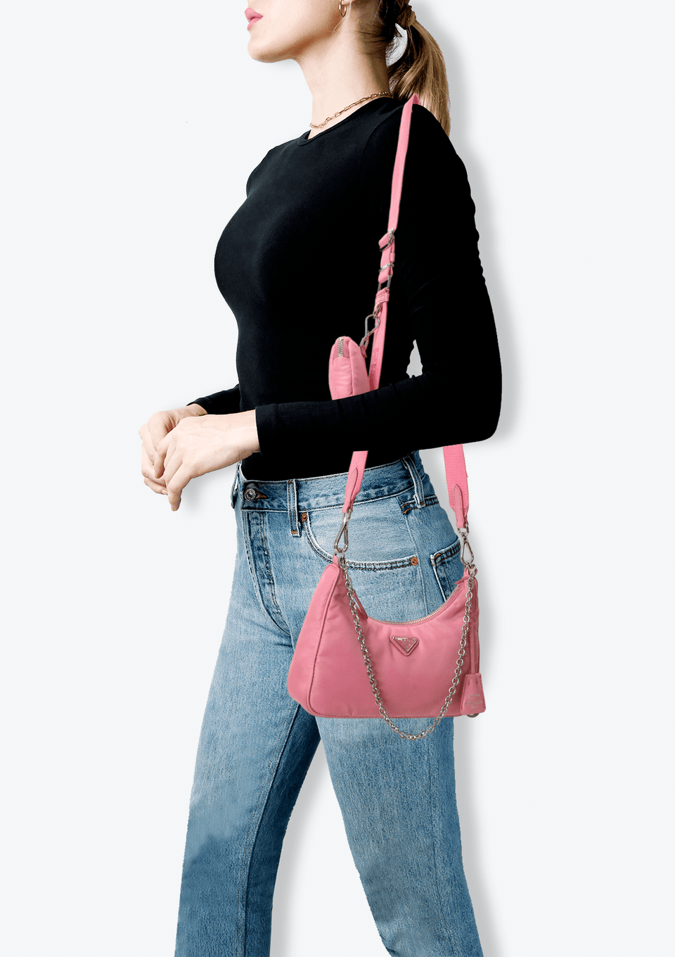 Bolsa Prada Re-Edition 2005 Re-Nylon Rosa Original – Gringa Bolsa Prada Re-Edition 2005 Re-Nylon Rosa Original – Gringa