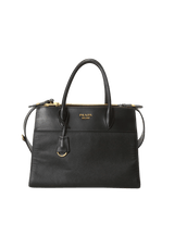 SAFFIANO AND CITY CALF PARADIGME BAG