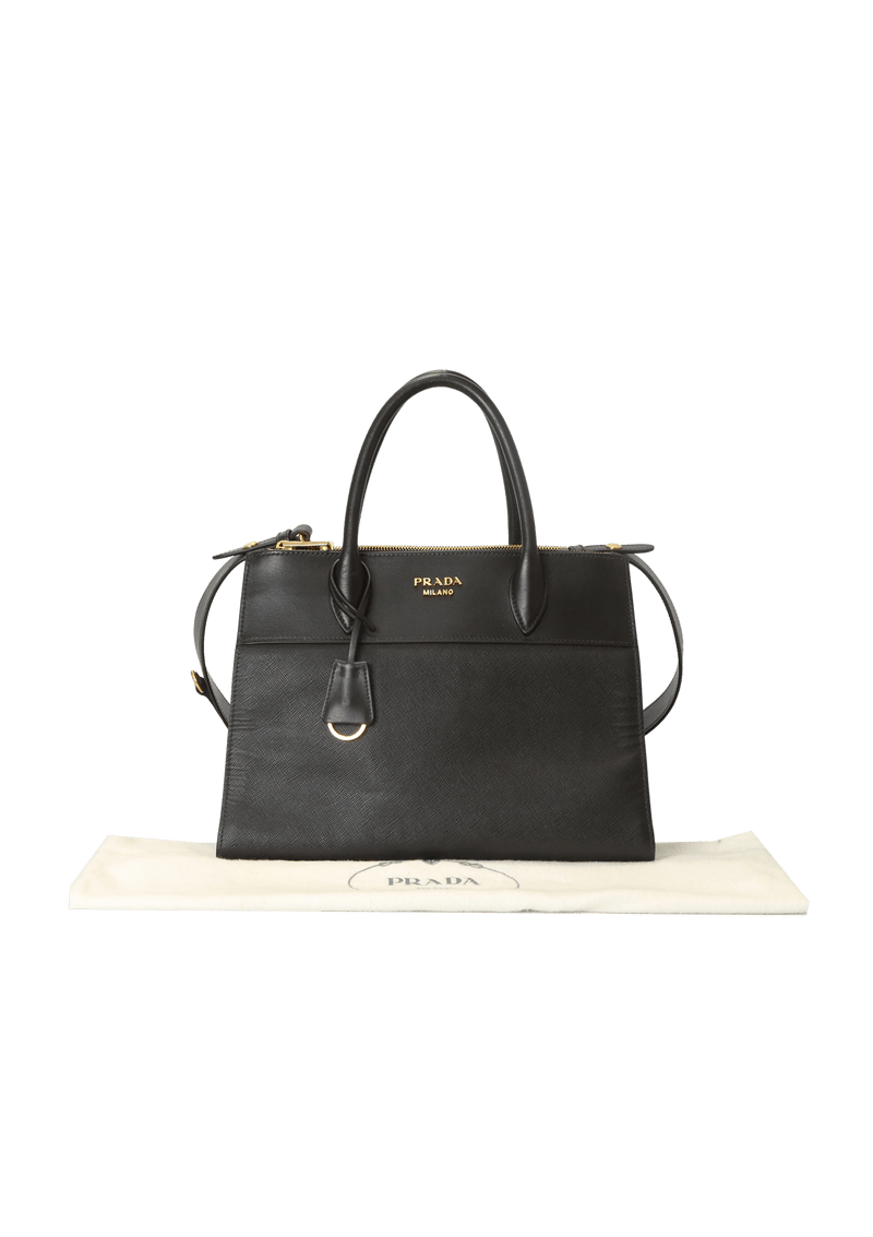 SAFFIANO AND CITY CALF PARADIGME BAG