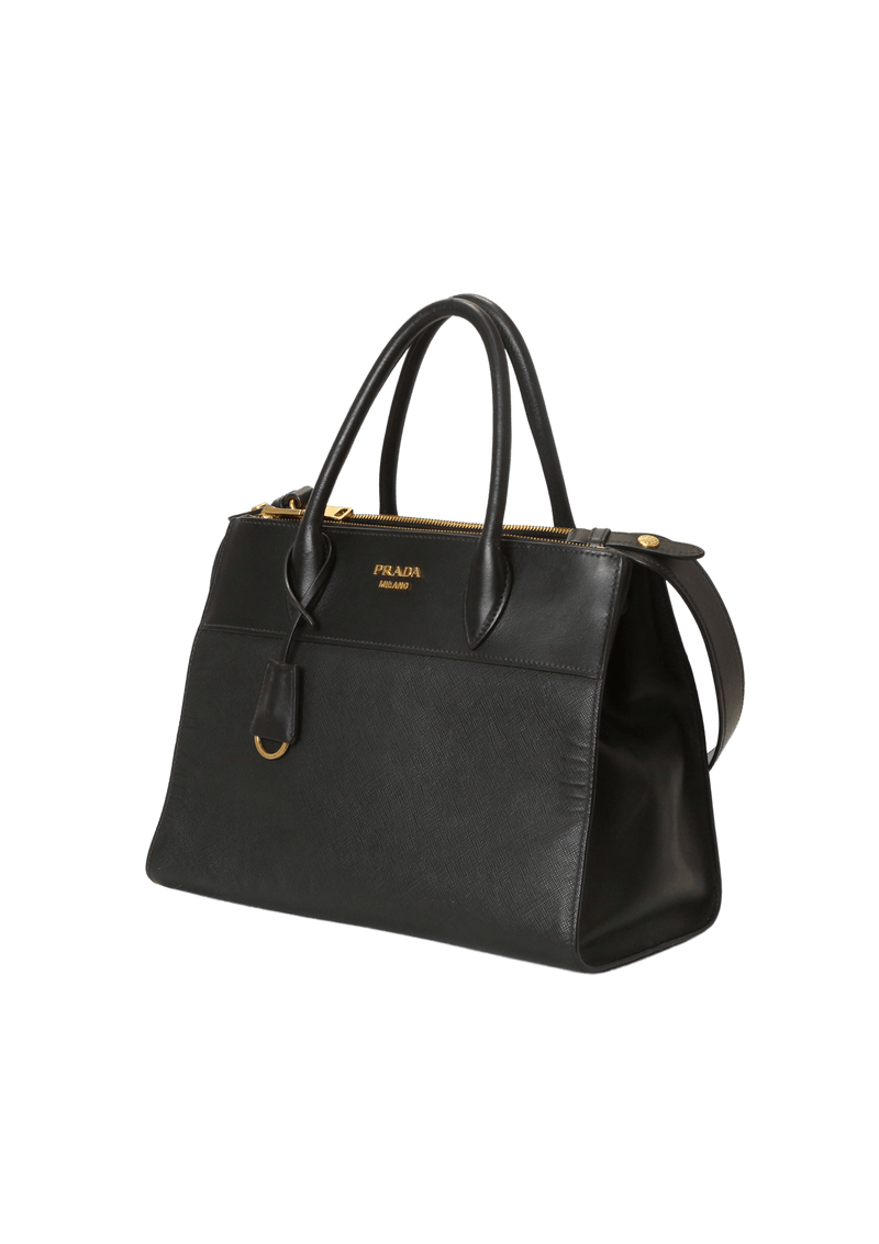 SAFFIANO AND CITY CALF PARADIGME BAG