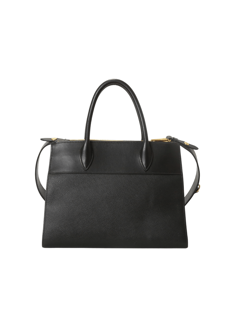 SAFFIANO AND CITY CALF PARADIGME BAG