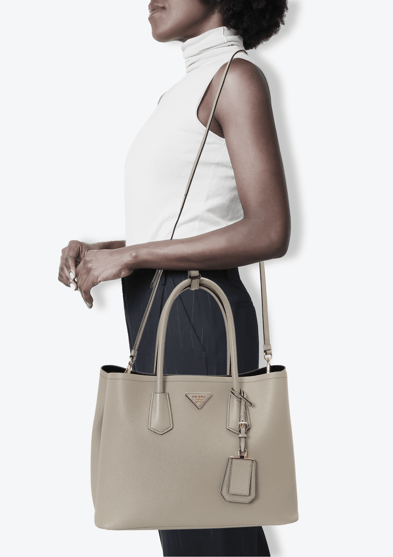 SAFFIANO CUIR DOUBLE TOTE