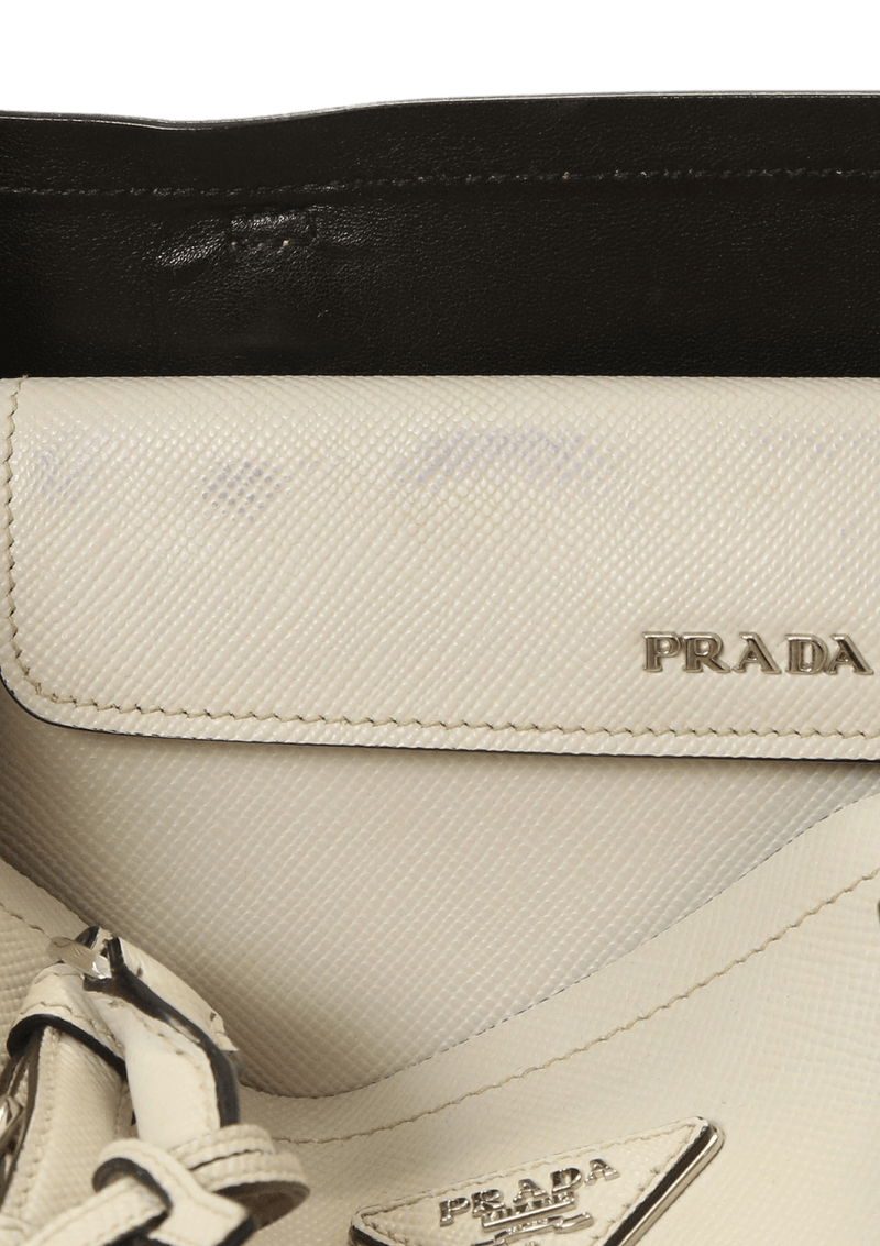 BOLSA PRADA SAFFIANO CUIR DOUBLE TOTE AZUL ORIGINAL – Gringa