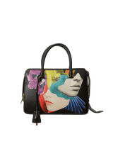 SAFFIANO GRAPHIC PRINT COLLAGE TOTE