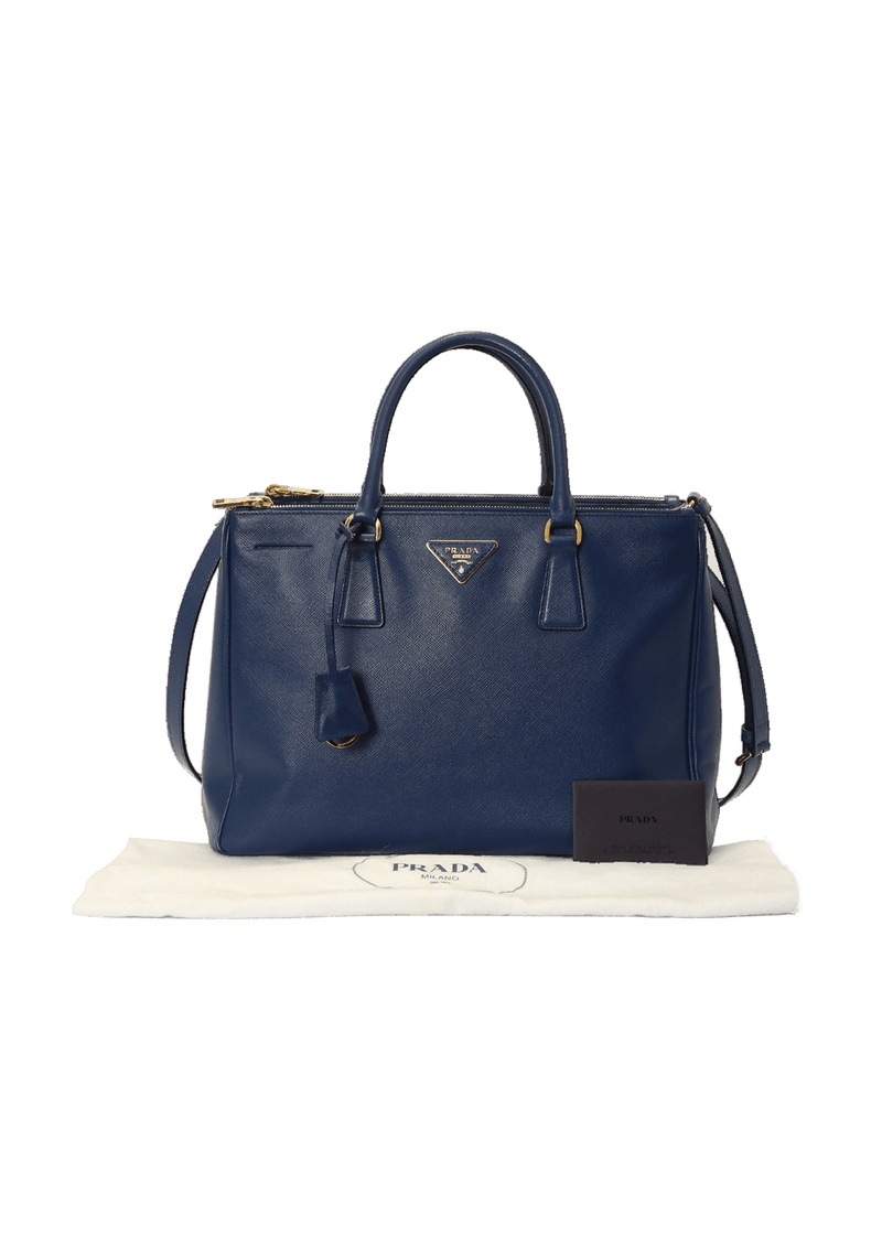 SAFFIANO LUX DOUBLE ZIP GALLERIA