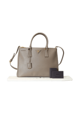 SAFFIANO LUX DOUBLE ZIP GALLERIA