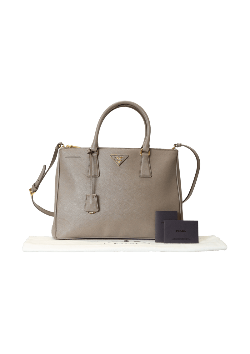 SAFFIANO LUX DOUBLE ZIP GALLERIA