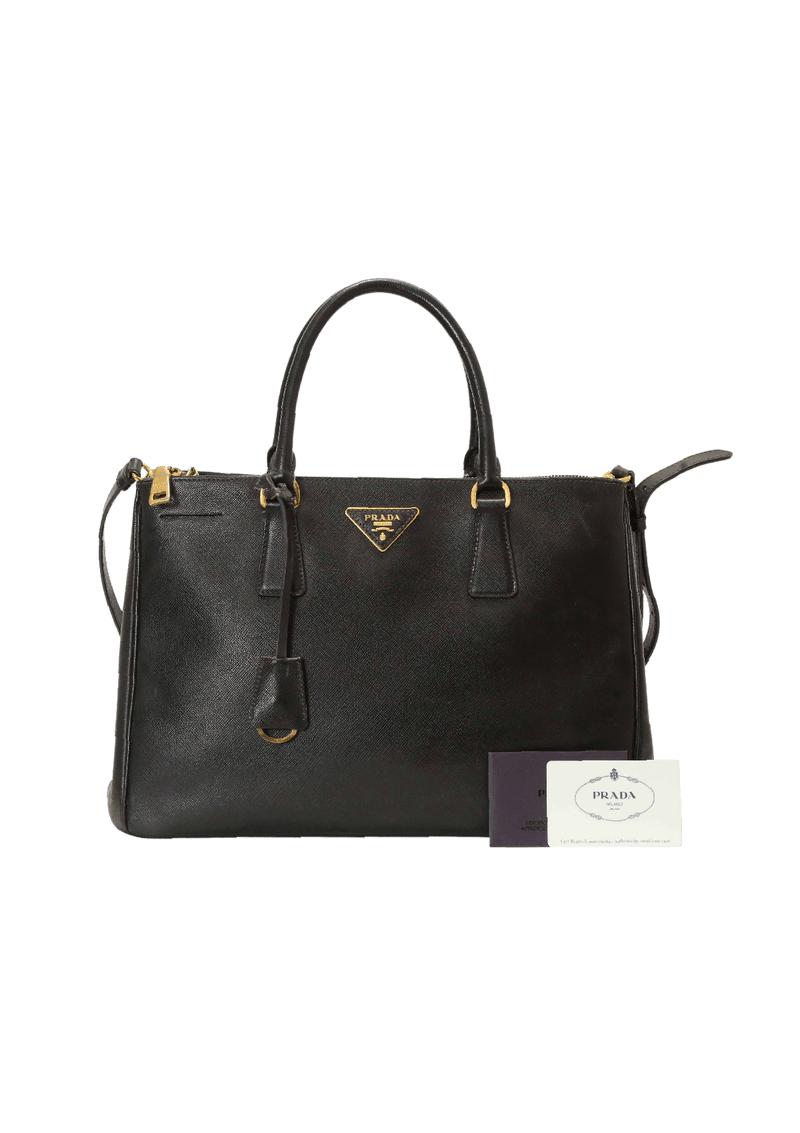 SAFFIANO LUX DOUBLE ZIP GALLERIA