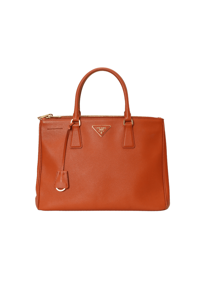 SAFFIANO LUX DOUBLE ZIP GALLERIA SATCHEL